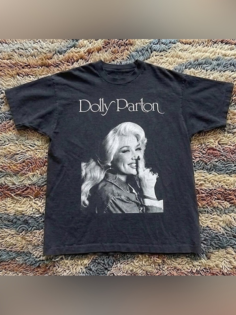 Black Dolly Parton Portrait Vintage Music Inspired, Cowgirl Legend